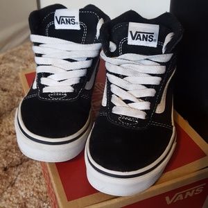 Black and white Vans